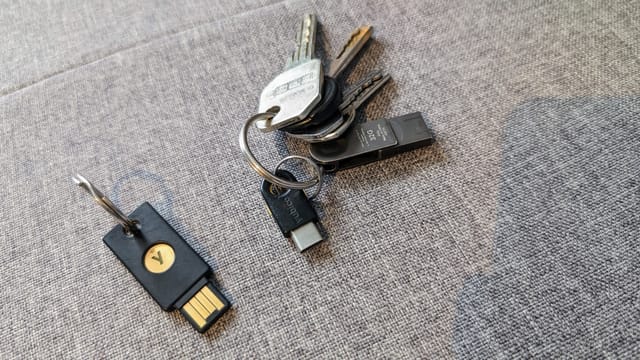 Separate YubiKeys for personal and work use