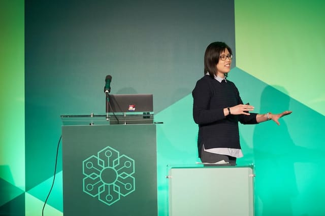 On Stage at NodeConf EU
