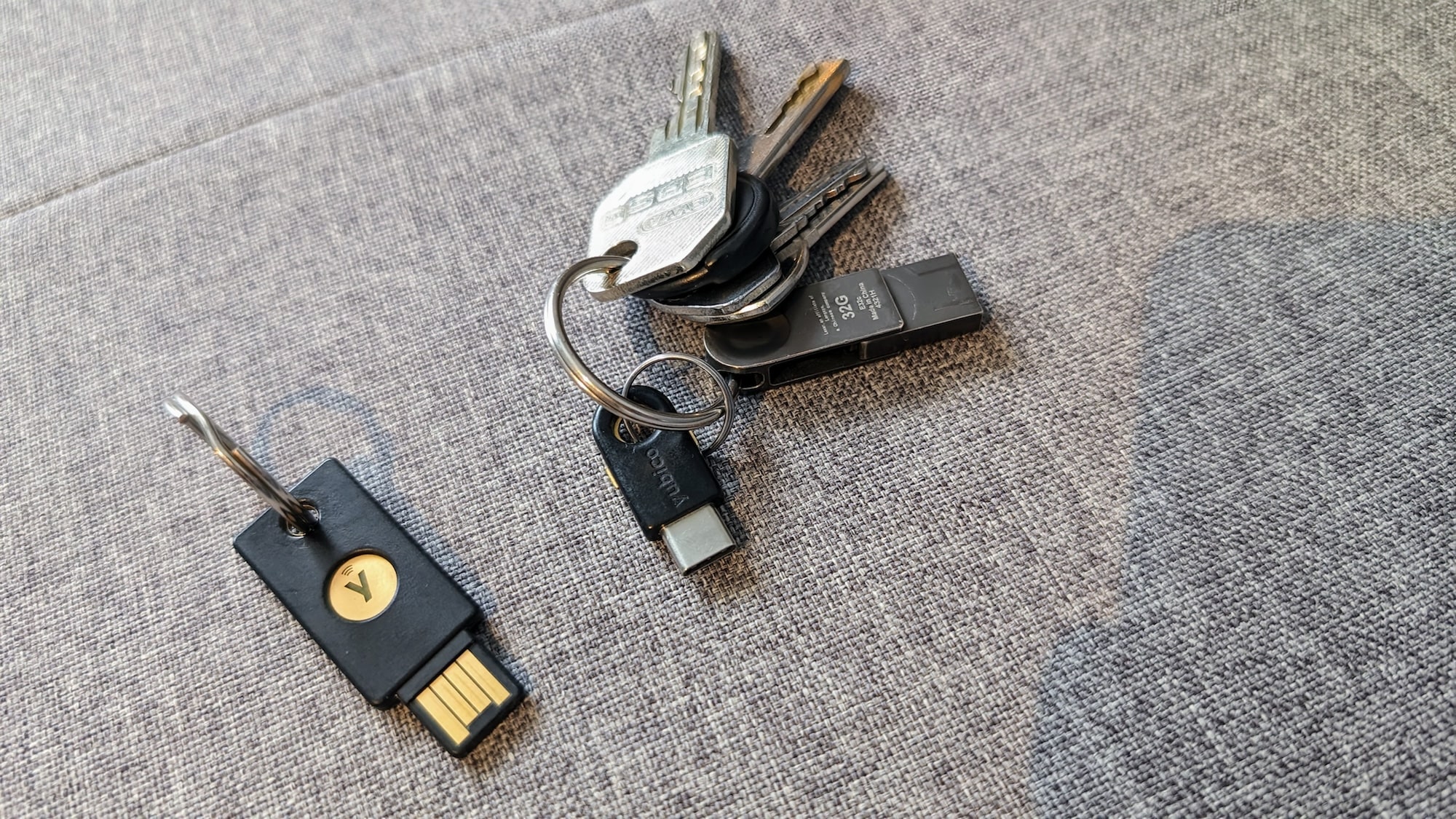 Separate YubiKeys for personal and work