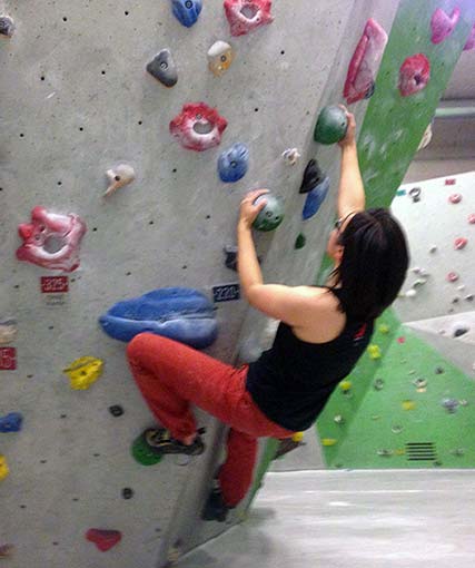 Bouldering: strength training