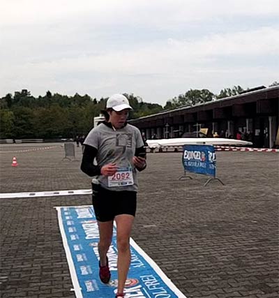 So busy with data, I missed the finish line (Oktoberfestlauf, 29 Sept 2013)