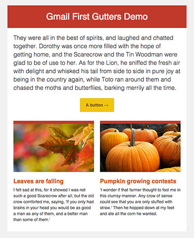 Simple Email Layout Template