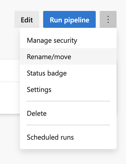 Rename your pipeline