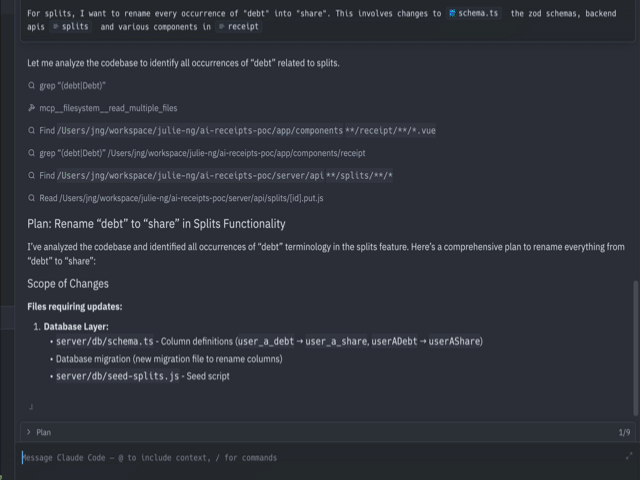 Claude Code Plan - detailed and included code excerpt(s), increasing my confidence.