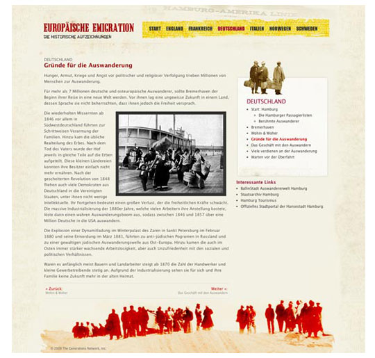 Informational Page with grunge feel