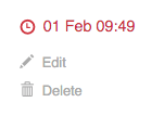 Late posts are marked red.