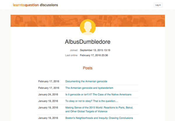 User Profile Page
