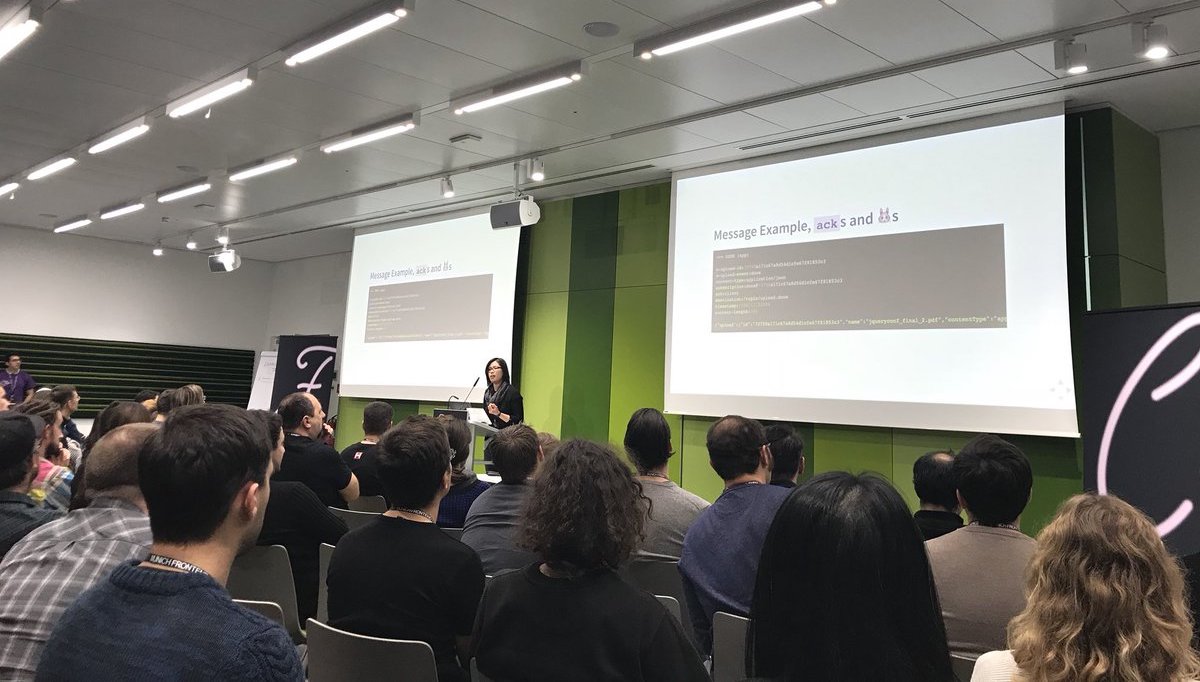 On Stage, Frontconf, Munich, Germany